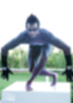 A body painted model from Skin City at a private business party