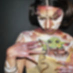 A model in Star Wars body paint