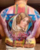 A model in Star Wars body paint
