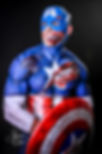 Skin City Body Painting Zombie Captain America