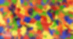 A body painted model camouflaged in an abstract colorful background